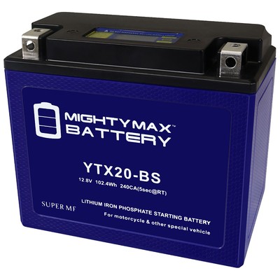 Mighty Max YTX20-BS Lithium Battery Replaces Harley Sprtster XL Softail Buell S2