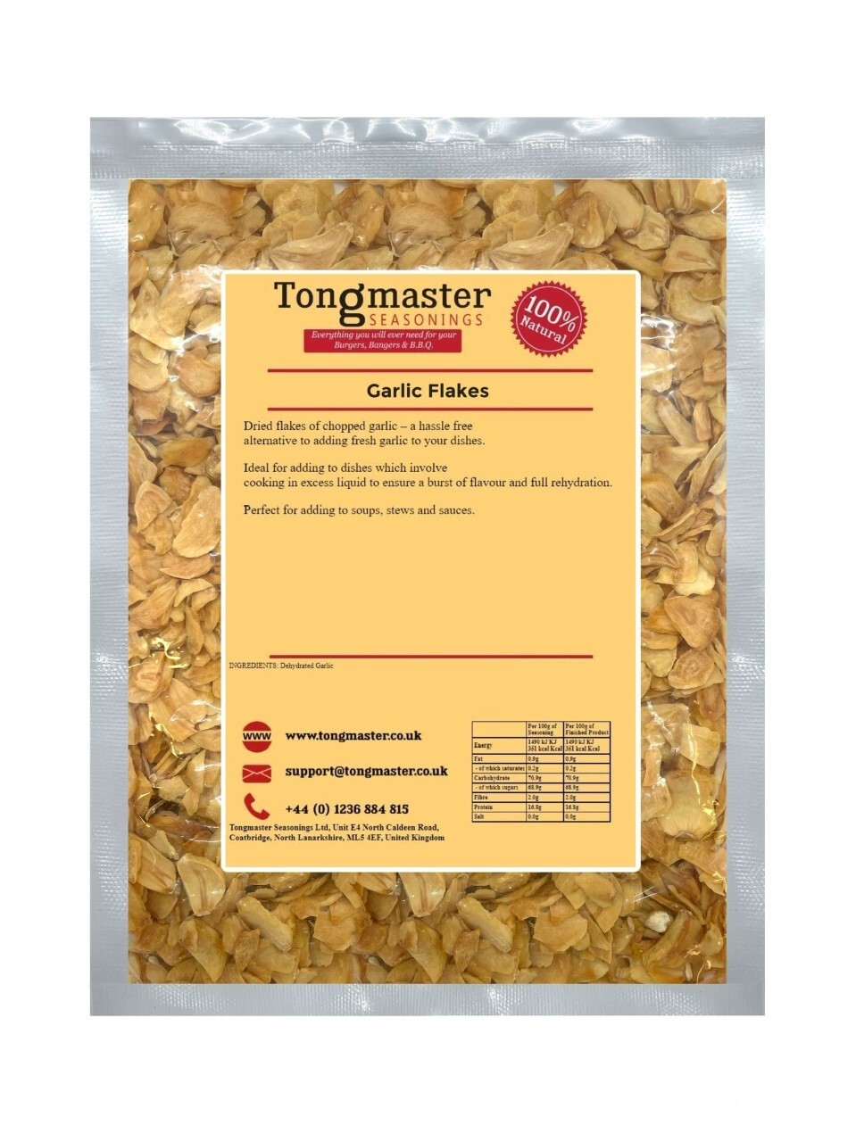Dried Garlic Flakes - 250g