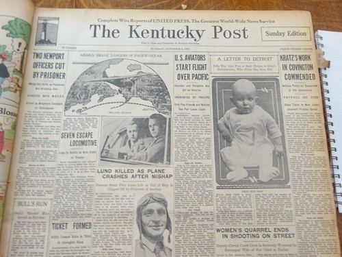 Octubre 1931 Kentucky & Cincinnati Post Bound Periódico, Serie Mundial, Al Capone - Imagen 6 de 24