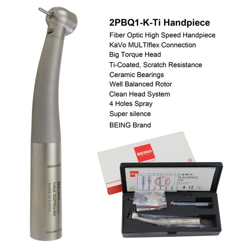 Pieza de mano de fibra óptica dental BEING de alta velocidad para acoplador KAVO MULTIflex de 4 orificios - Imagen 16 de 70