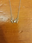 Sterling Silver Necklace With Butterfly Pendant