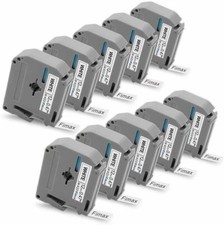 10x M-K231 M231 For Brother P-Touch 12mm Label Tape White 1/2" PT-55 PT-65 PT-90