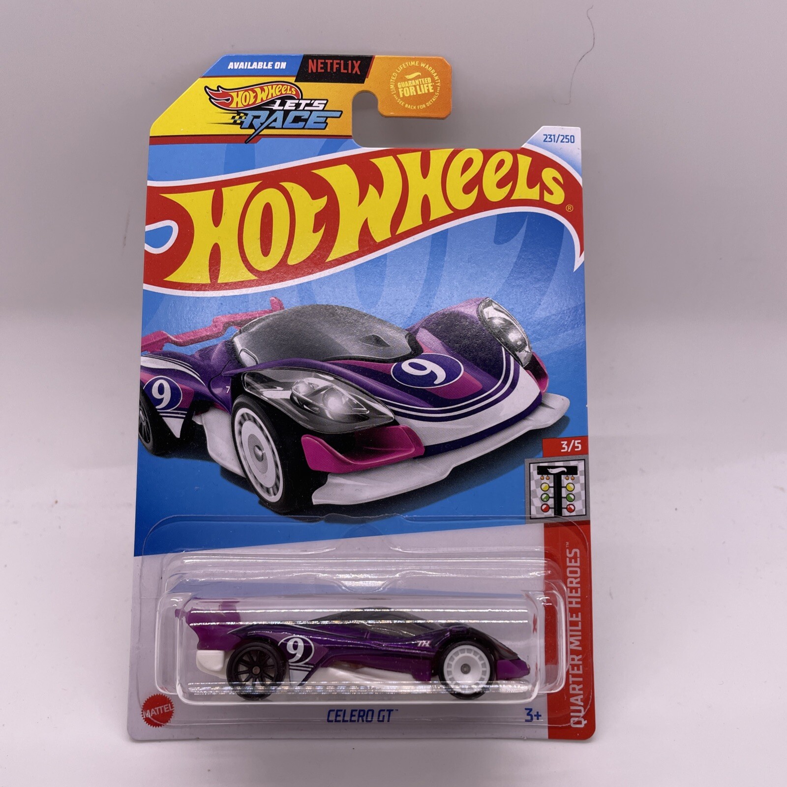2024 Hot Wheels Celero GT Purple White $TH Super Treasure Hunt In Protector