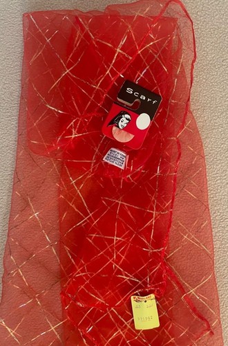 Vintage "Beautiful Scarf” Chiffon Nylon Scarves Made in JAPAN New Unused - Picture 10 of 27