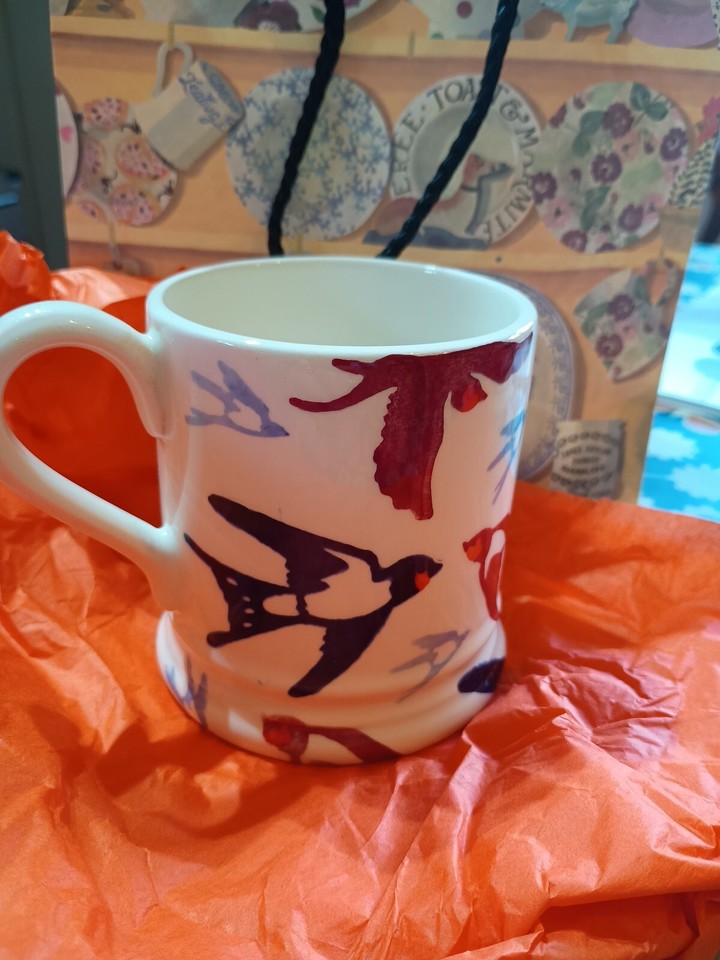 emma bridgewater Sample Mug Swallows New With Gift Bag eBay