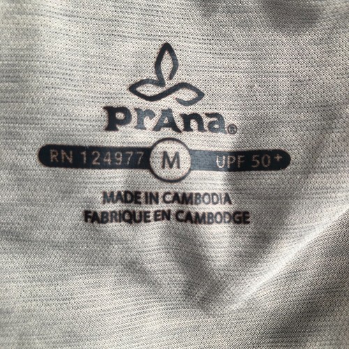 Prana Calder Pullover Hoodie Mens Medium Gray Lightweight UPF 50+ Sun Protection - Bild 4 von 10