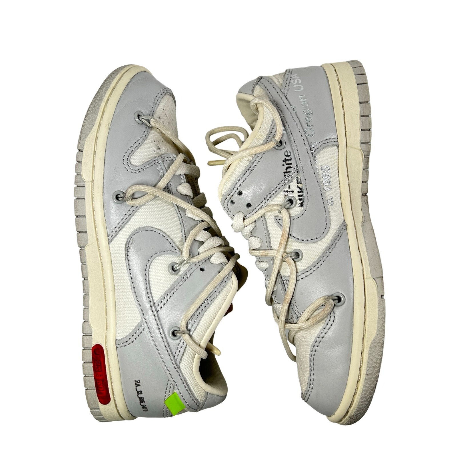 OFF WHITE X NIKE Bianco sporco x Nike Dunk Low 25 Of 50 Taglia 4 DM1602 121
