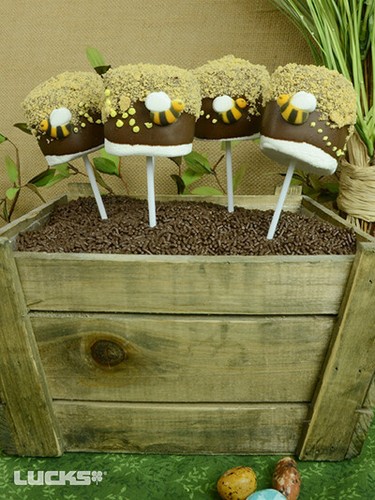 Spring Sugar Decor - Mini Bumble Bees - Kosher, 24 pk - Bild 2 von 4