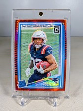 2025 Panini Donruss Optic- TreVeyon Henderson- #248 RATED ROOKIE RED HYPER PRIZM