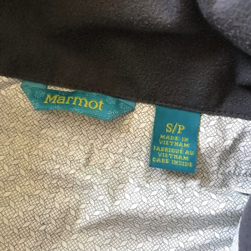 Marmot DryTouch Precip Blue Hooded Rain Wind Soft Shell Jacket Girls S D55680 - Picture 7 of 12