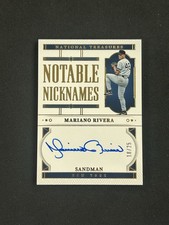 2024 Panini National Treasures Notable Nicknames #NN-MRA Mariano Rivera /25