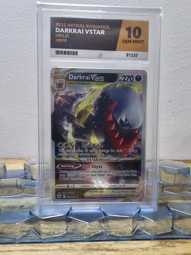 Pokémon TCG Darkrai VSTAR Holo Card 099/189 Astral Radiance Ace 10
