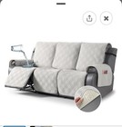 TAOCOCO Waterproof Recliner Sofa Cover Furniture Protector 3 Seater Off White