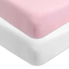unisex-baby Classics Fitted Crib Sheets Set Standard Mattress, 100 Organic C...