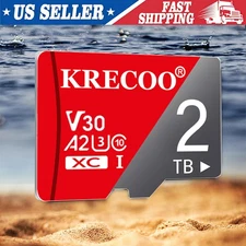 High Speed Micro SD 2TB Memory Card UHS-I U3 V30 4K for GoPro & Drone Flash lot