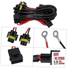H11 880 881 H8 Universal 40A Relay Wiring Harness Kit Fits LED Automotive Fog