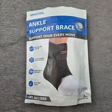 WHCool Ankle Support Brace Size M 12 - 13" Inch Ankle Circumfrance NEW Open Bag