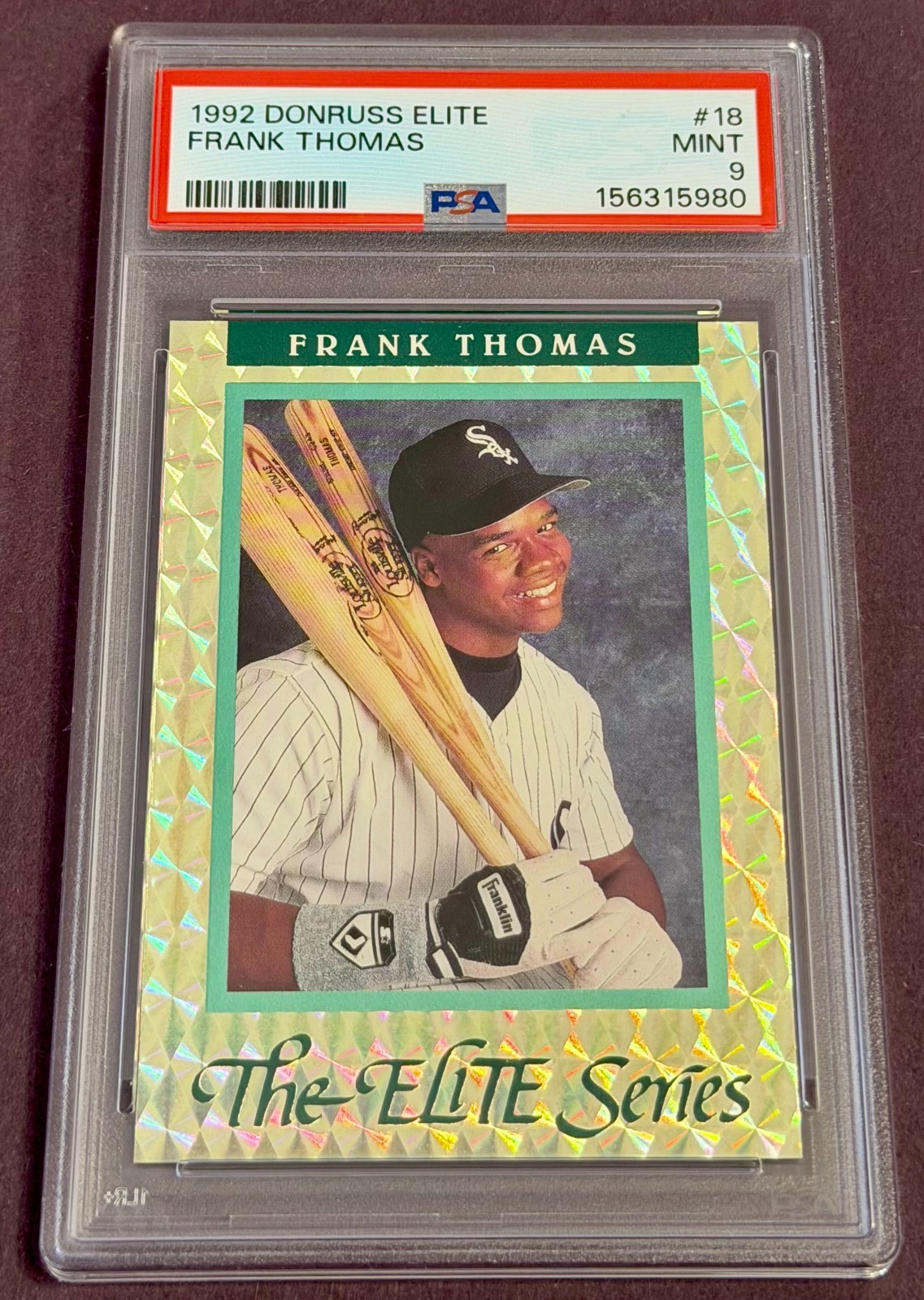1992 Donruss  Elite Series Frank Thomas #06438/10000 PSA 9
