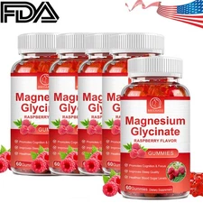 5Packs Magnesium Citrate Gummies 500mg per Serving - 60 Vegan Gummies