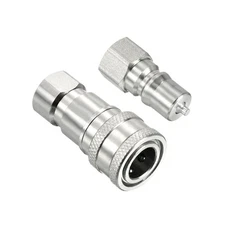 Hydraulic Quick Connect Coupler Set Carbon Steel G1/8 Female Pipe Fittings