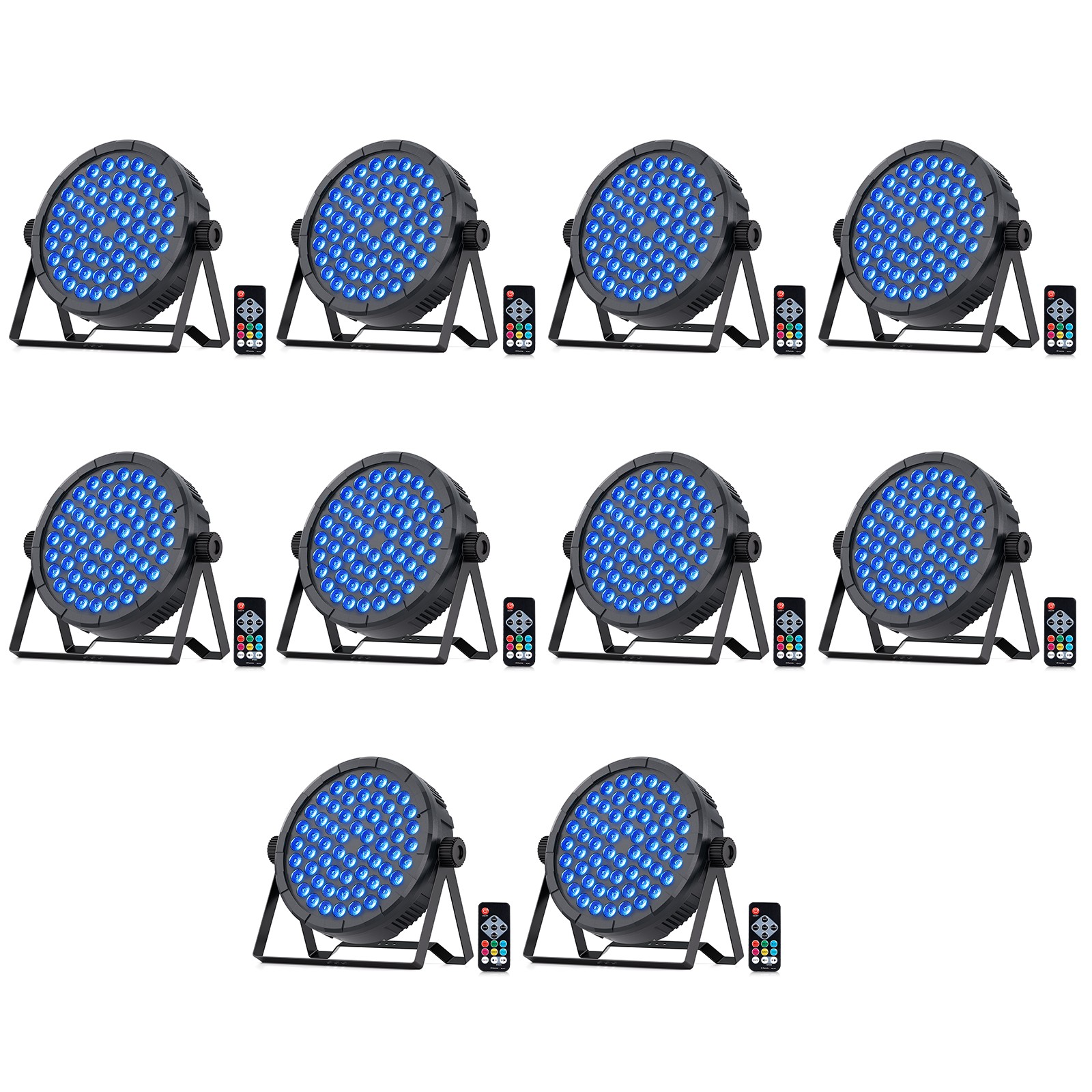 RGB Battery Powered 180W LED Stage Light Par Can Uplight Sound Control DJ Show