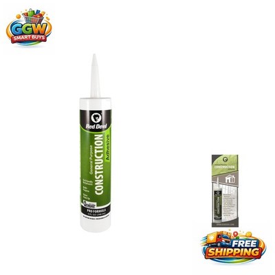 Multi-Surface 9 oz General Construction Adhesive - Water Clean Up Convenience