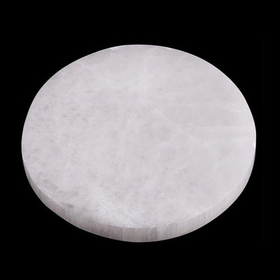 Selenite Crystal Charging Plate 4'', Cleansing, Meditation, Crystal Holder Gift