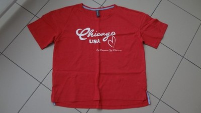 Coole Damen T-Shirt Gr.38-40 '' USA CHICAGO''    Marke. MULTIBLU     rot