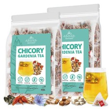 Kidney and Liver Detox Tea Bags - Chicory Root, Gardenia, Licorice, 50 Count