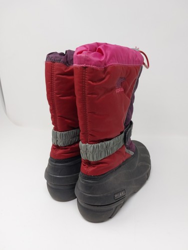 Sorel NY1810-660 Damen/Jugend Größe 4 rosa rot isoliert Winter Schneestiefel - Bild 6 von 13