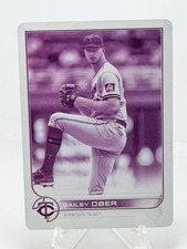 2022 Topps Series 2 Bailey Ober #590 Magenta Printing Plate 1/1 Rare Collectible