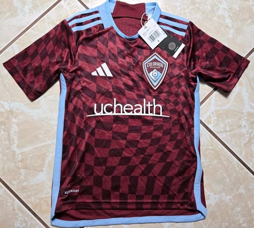 NWT Adidas 23/24 Oliver Larraz #18 Colorado Rapids Red MLS Jersey Youth Small