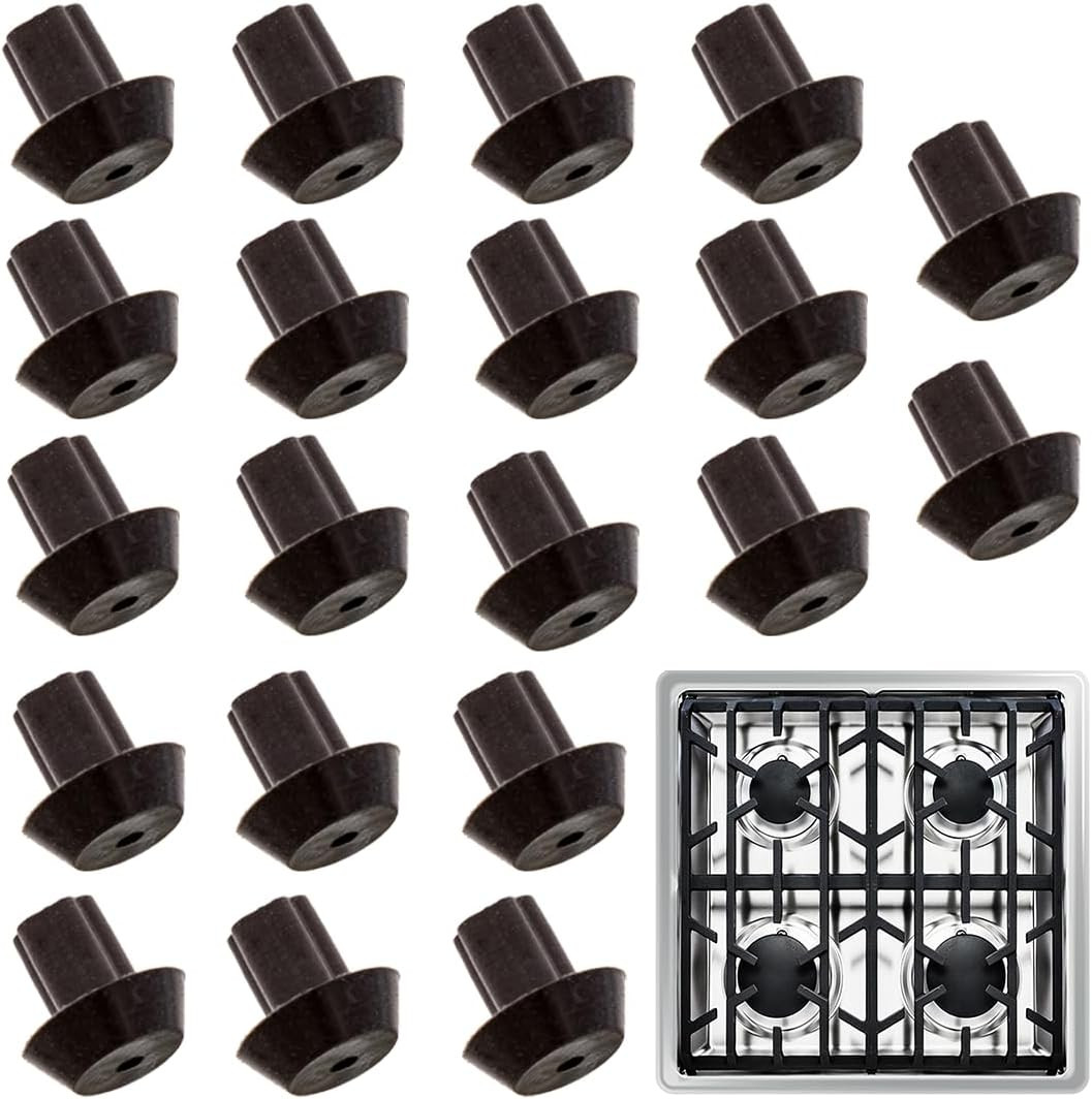 20-Pack Rubber Feet for Stove Grates - Compatible with Viking Range Models DVGSU