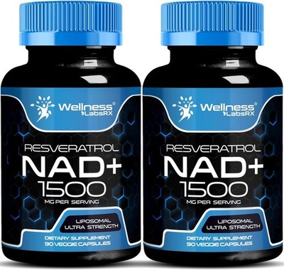 NAD Supplement, 1500mg - Liposomal NAD+ Supplement with Resveratrol, NAD Plus