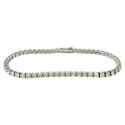 Cartier Essential Lines Tennis Bracelet in 18k White Gold | eBay