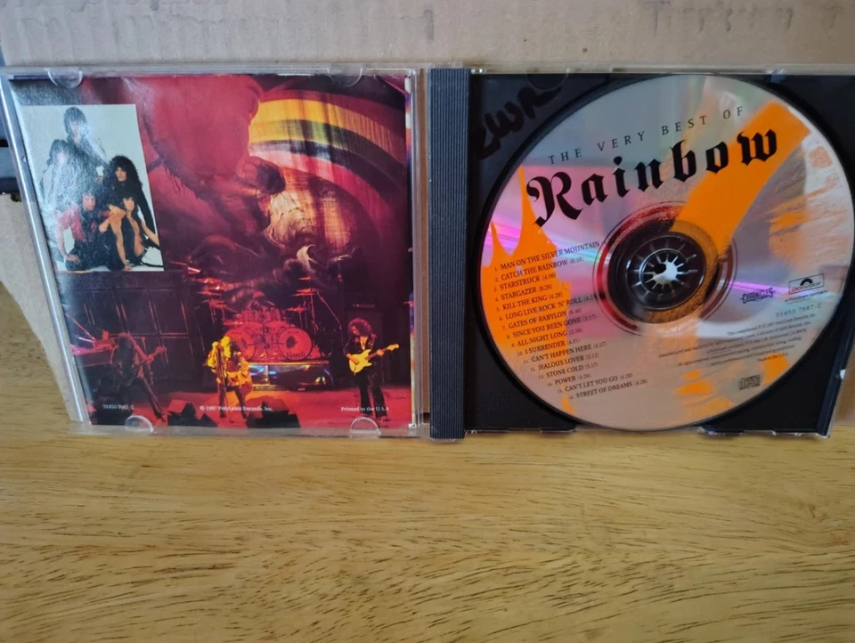 Rainbow CD The Very Best Of Rainbow Gently Used Hard Rock and Metal Foto 2 de 3