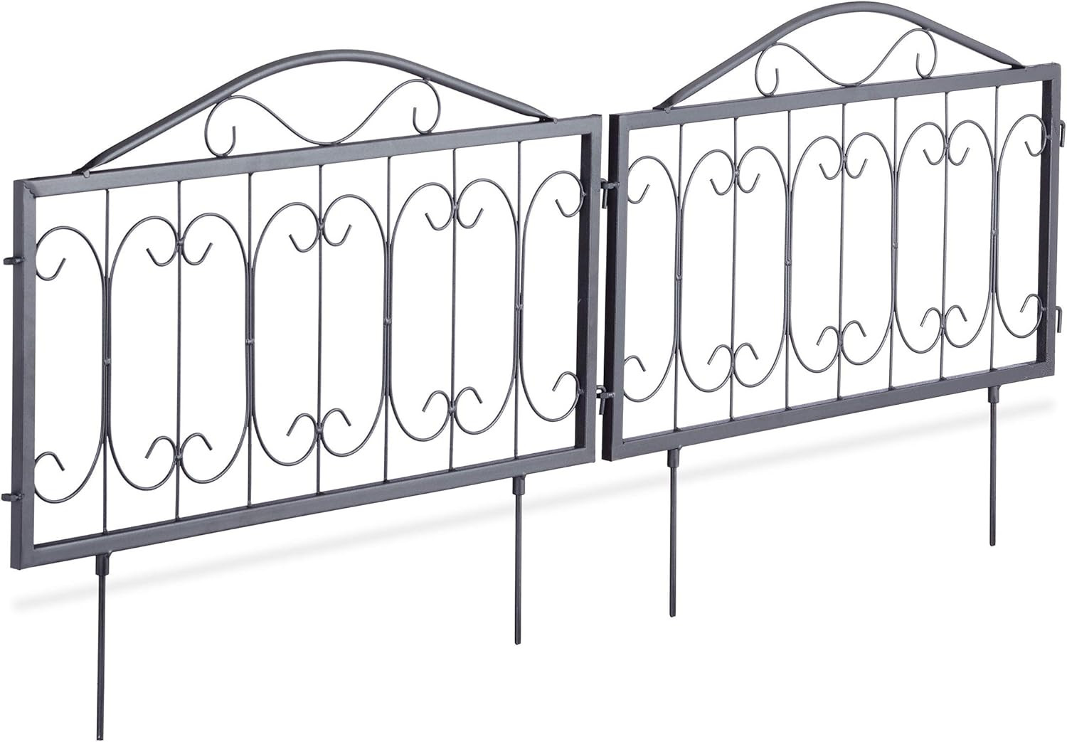 Recinzione Decorativa da Giardino Vintage | Set 4 Bordure in Metallo - 3
