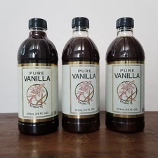 Kirkland  Pure Vanilla Extract NEW  Set Of 3 Bottles 16 fl oz Costco