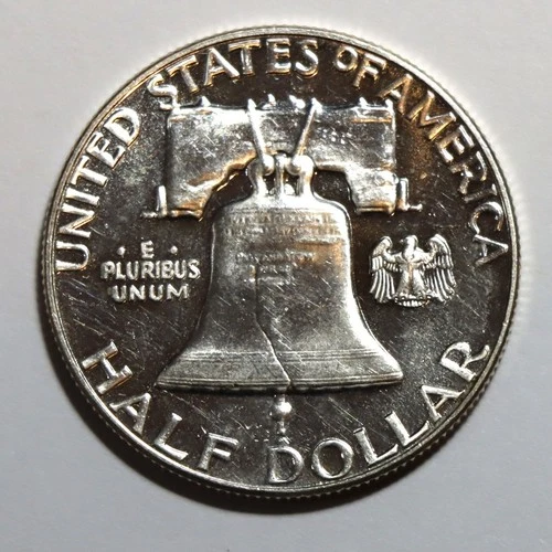 1956 Silver Franklin Half Dollar - Proof  Mishandled