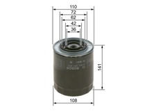 Image of Bosch 0 451 203 201 Oil Filter Fits Alfa Citroen Fiat Iveco Renault Vauxhall