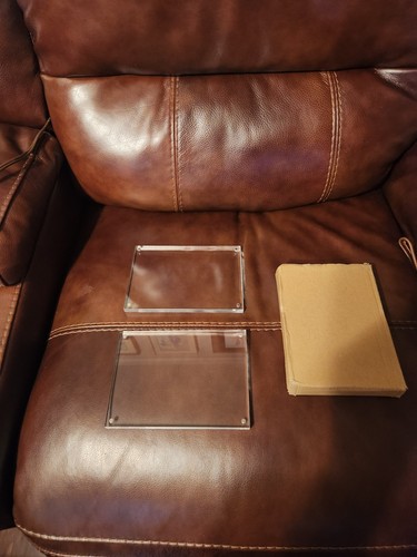 Vintage 5X7  Lucite 2 Piece Picture Frame W/Magnets On Corners -Standing  (fr3) - Picture 1 of 8