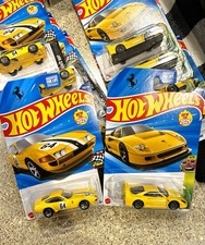 Lot of 2 - Hot Wheels 2025 Ferrari 365 GTB4 F40 Competizione - Yellow