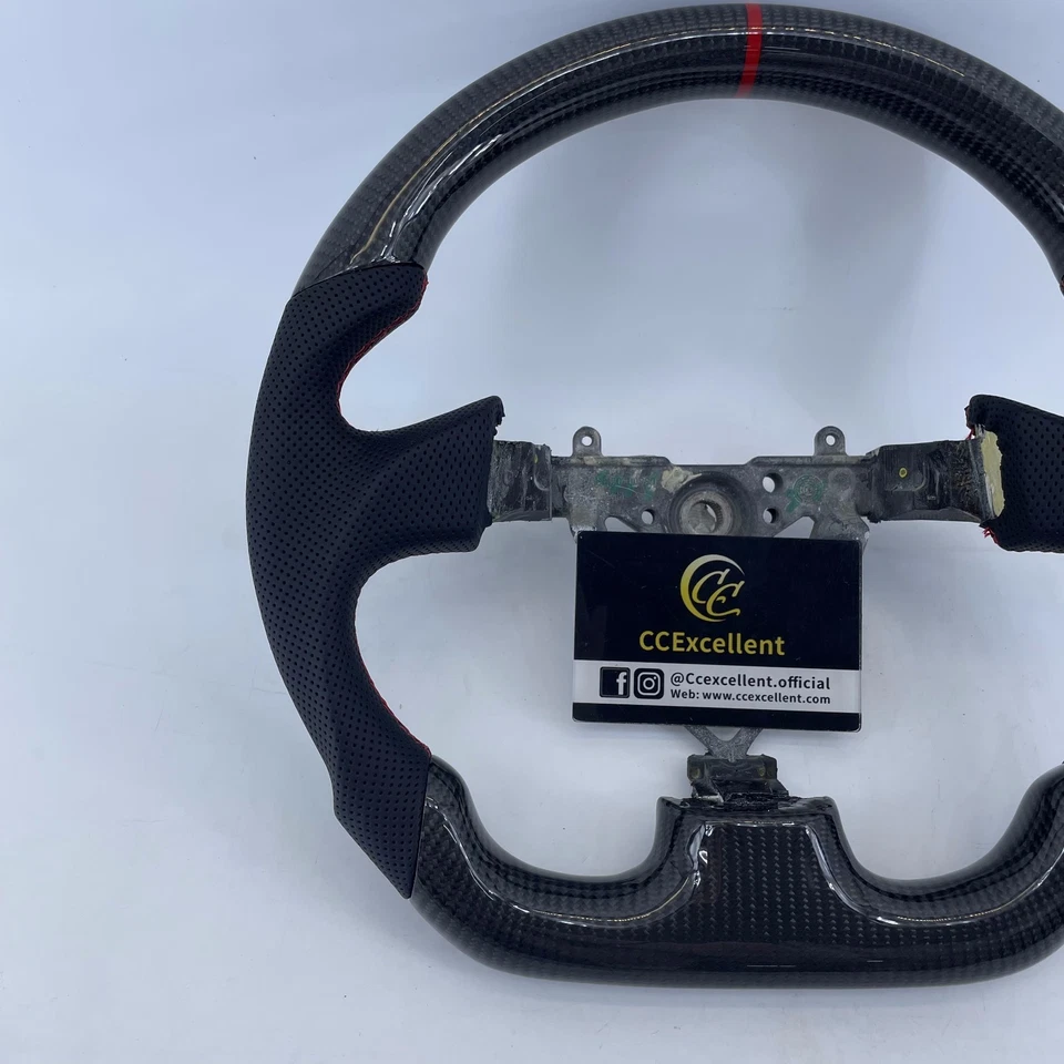 Volante de fibra de carbono real Legacy para Subaru 2003-2007 WRX STI 2005-2007 Foto 2 de 4