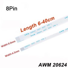 8Pin FFC/FPC Flexible Flat Cable Ribbon 0.5/1.0mm Pitch AWM 20624 Length 6-40cm