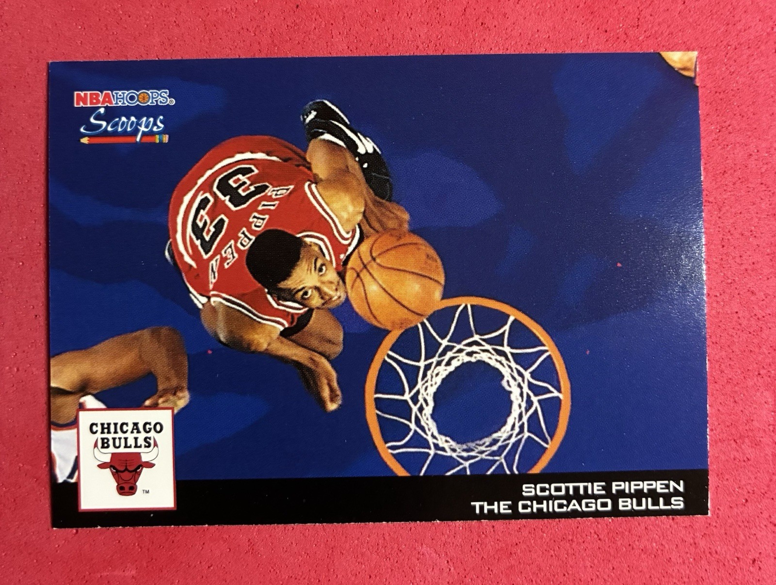 Scottie Pippen #HS4 Basketball Cards 1993 Hoops Scoops trading card — raw and PSA graded price guide