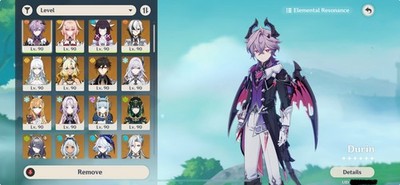 Genshin Impact Asia AR 60 30x5 C1Nilou, Durin,Arrlechino , Linnea, Endgame Ready