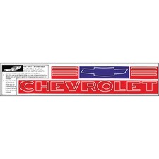 1947 48 49 50 51 52 1953 Chevrolet Truck Pickup Hood Emblem Decal Red Lettering 1947 48 49 50 51 52 1953 Chevrolet Truck Pickup Hood Emblem Decal Red Lettering