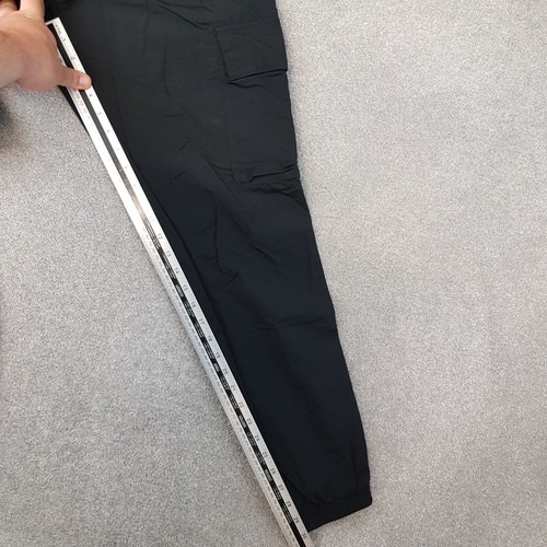 Pantaloni tuta uomo Adidas fondo medio nero cargo tecnico trifoglio originali - Foto 5 di 8