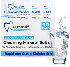 Aligner Cleaning Crystals for Invisalign & Retainers| 50 Daily Use Packets