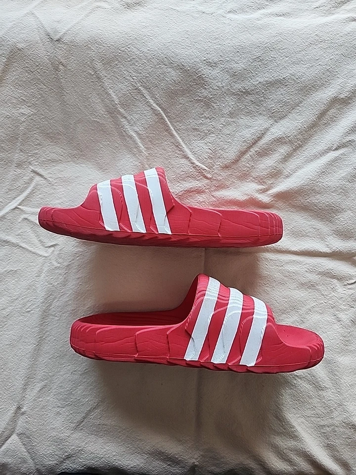Adidas Men's Adilette 22 Slide Size 10 Scarlet Red |IG9259| - Image 2 of 4